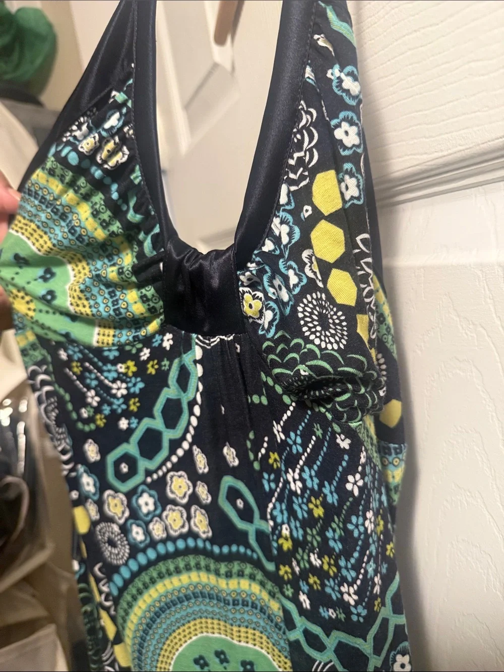 Guess Girls' long summer dress in Black, Green, Teal, and Yellow - Picture 2 of 6